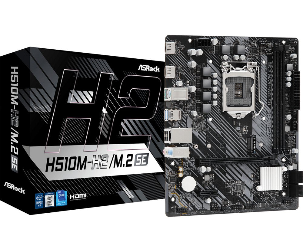 Asrock H510M-H2/M.2 SE | Socket LGA 1200 | Intel H470 | 2xDDR4 | Micro-ATX | Moederbord - Matmuis - Matmuis